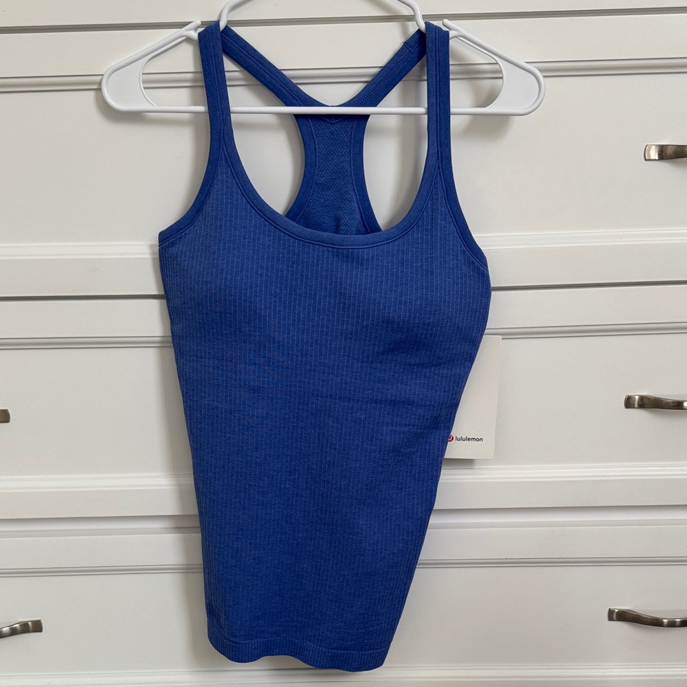 Brand new never worn! lululemon athletica Royal Blue Tank Top